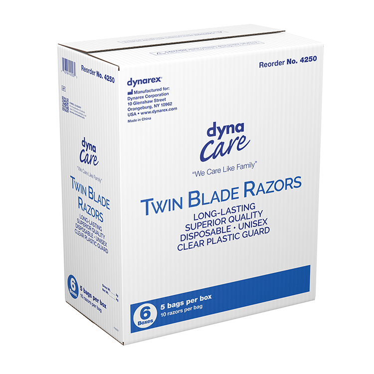 Dynarex-4250 Twin Blade Razors ( Case of 6 Box / 50 per Box)