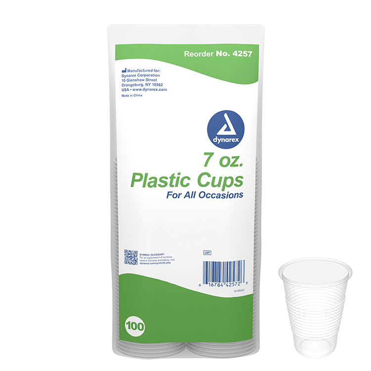 Dynarex Plastic Cups Quantity - 1x CS