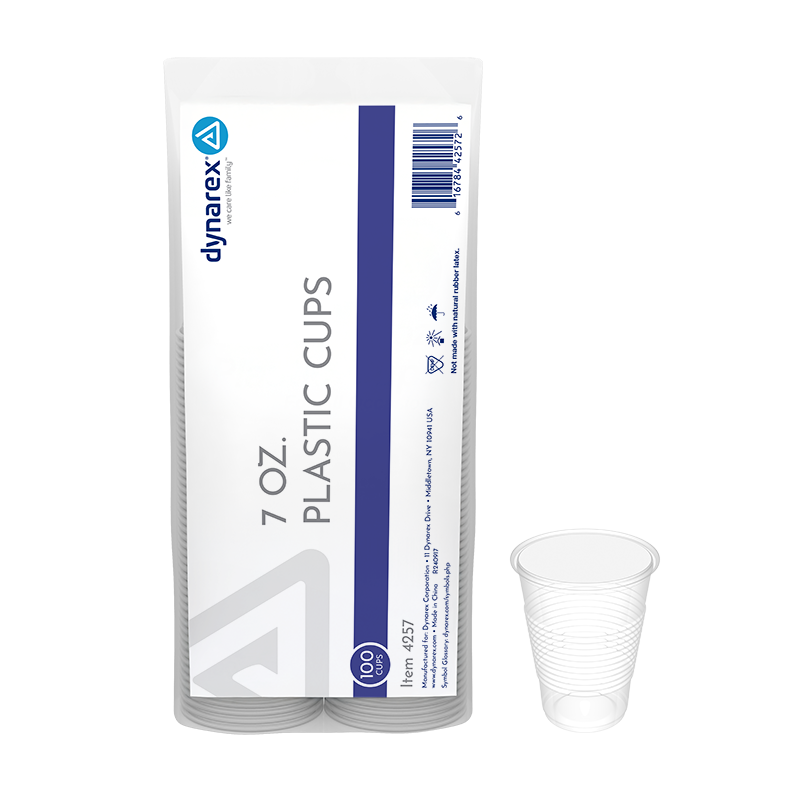 Dynarex Clear Drinking Plastic Cups
