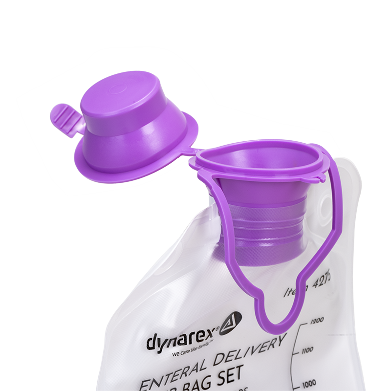 Dynarex-4275 Enteral Delivery Pump Bag Set - w/ ENFit Connector 30/cs