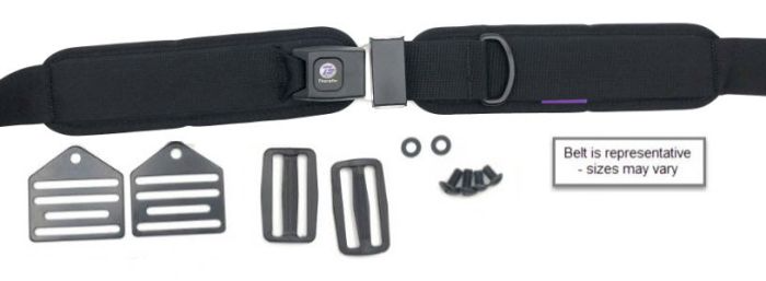 Therafin Belt, 2" Single Pull, 11.25W X 3H Pads