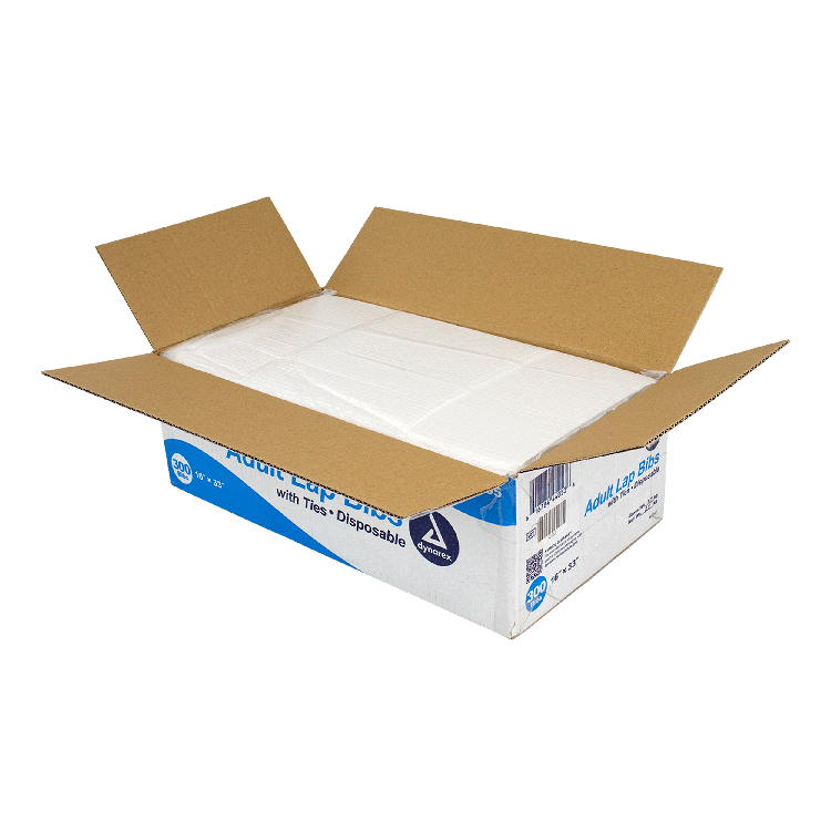 Dynarex Disposable Adult Lap Bibs