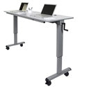 Luxor-STAND-NESTC-72 72" Adjustable Flip Top Table with Crank Handle