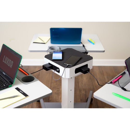 Luxor-LUXPWR-WH LuxPower Mobile 16-Device AC/USB Charging Tower