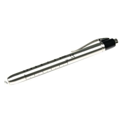Graham Field-1293 - Linterna de bolsillo, acero inoxidable, con pupila Gau Grafco