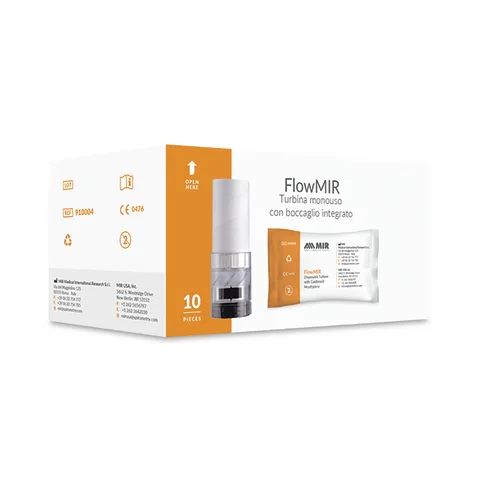 Hopkins Medical/Marketlab-45378 FlowMIR Disposable Turbine with Mouthpieces,60/pk