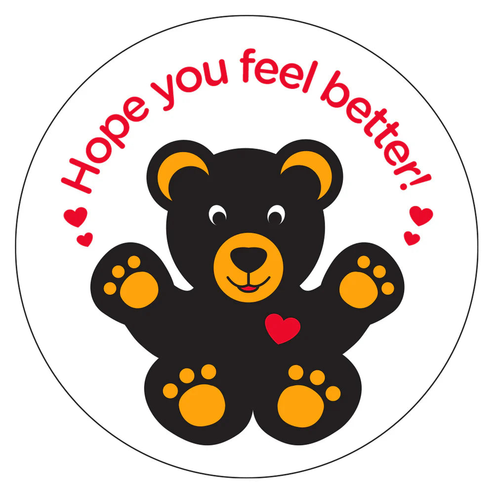 Apothecary Products-47152 Smiling Bear Circle Label