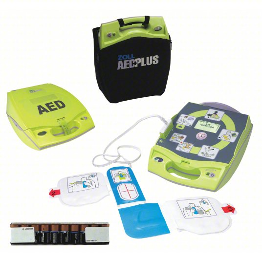 ZOLL-8000-004007-01 DEA Plus totalmente automático con prescripción médica DEA Plus con funda para DEA, prescripción médica PlusRX, electrodo CPR-D-padz®, paquete de 10 baterías CR123a y estuche de transporte
