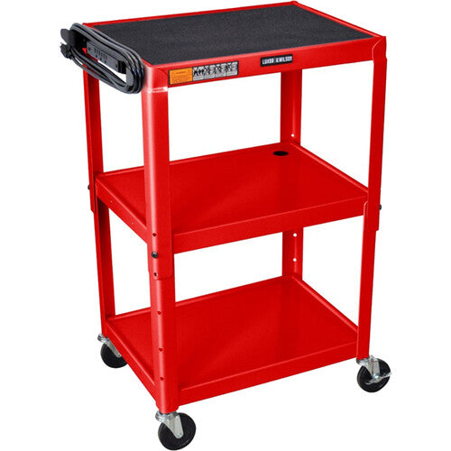 Luxor Adjustable-Height Steel Utility Cart