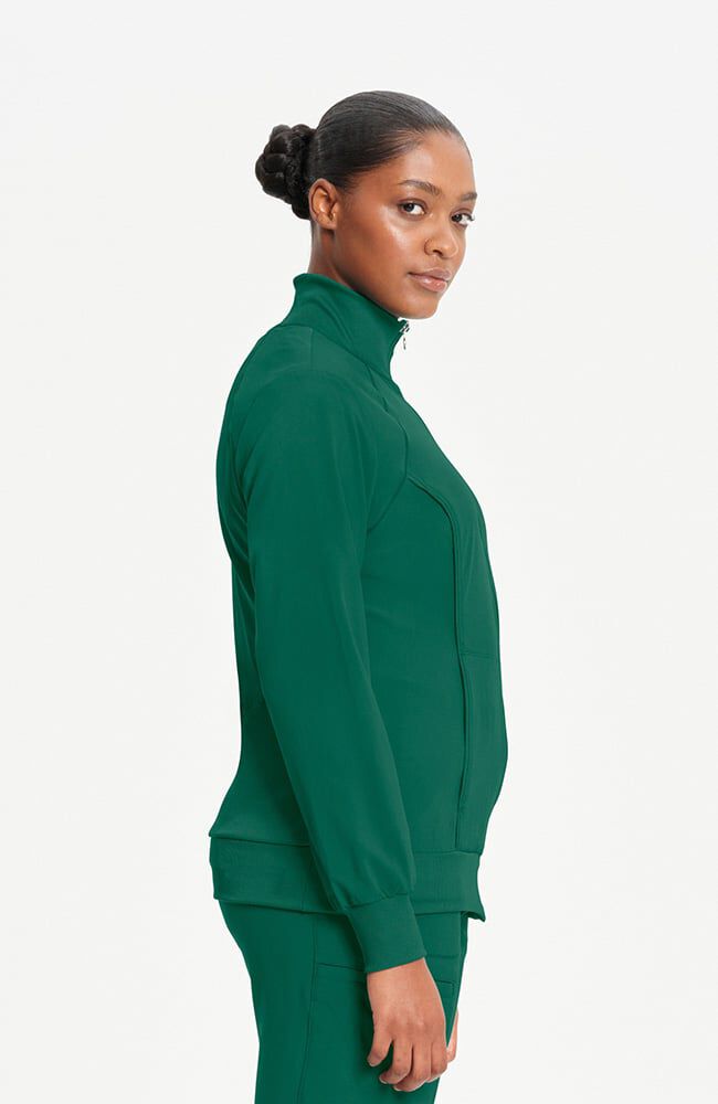 Infinity Women's Zip Front Warm Up Scrub Jacket