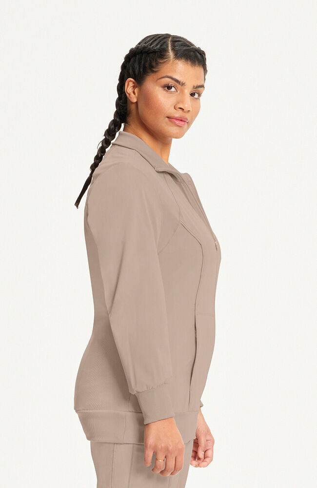 Infinity Women's Zip Front Warm Up Scrub Jacket