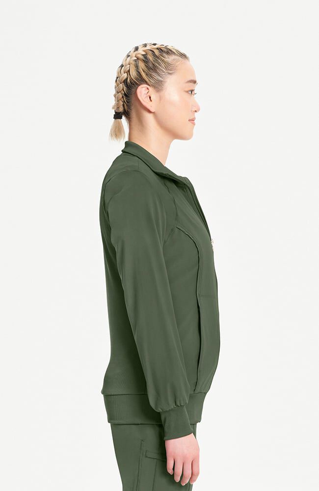 Infinity Women's Zip Front Warm Up Scrub Jacket