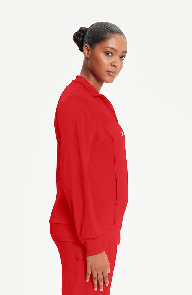 Infinity Women's Zip Front Warm Up Scrub Jacket