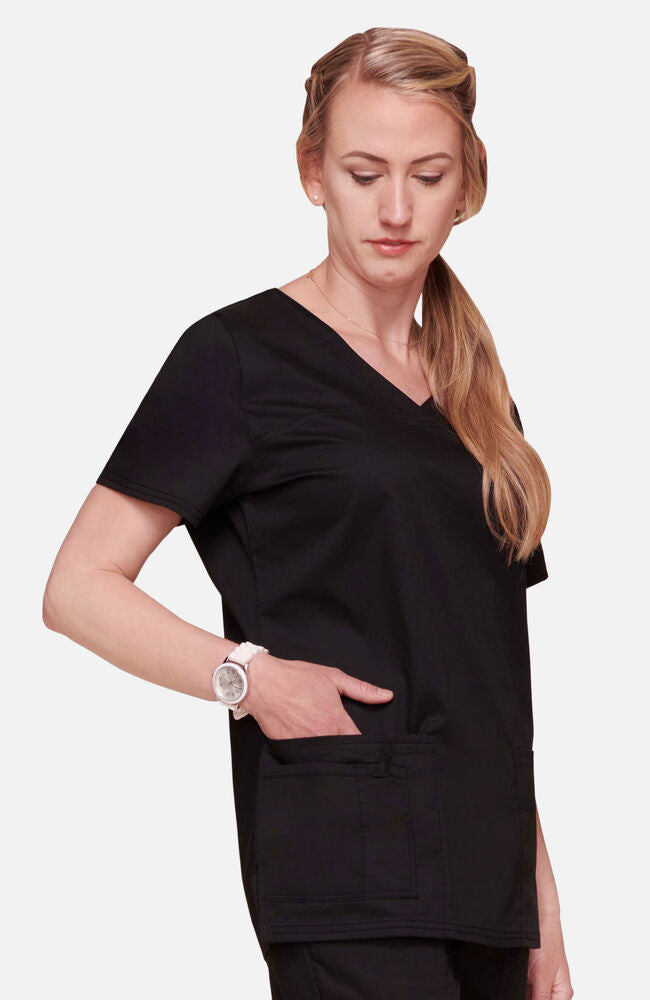 Cherokee Medical Allura Women’s Three front pockets V-Neck Top