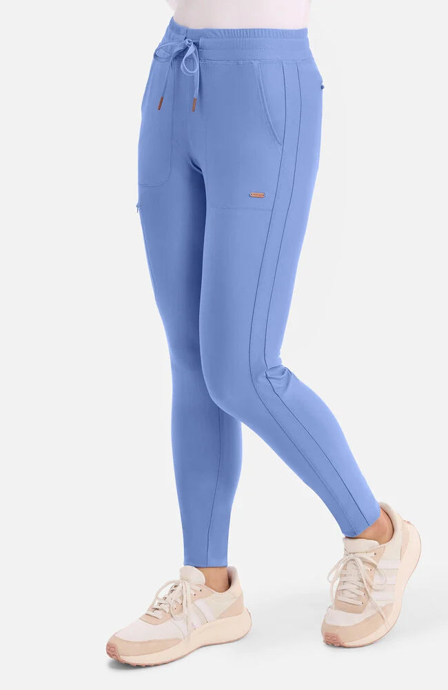 Cherokee Medical Women's Mid Rise Tapered Leg Drawstring Scrub Pant, Tall