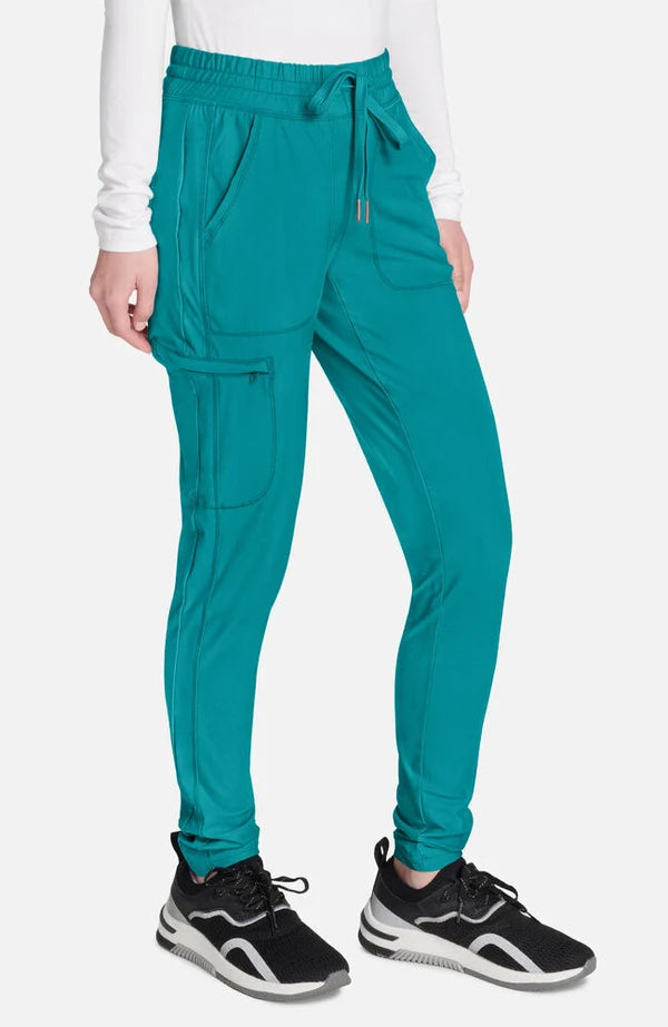 Cherokee Medical FORM Women's Mid Rise Tapered Leg Drawstring Scrub Pant - Petite