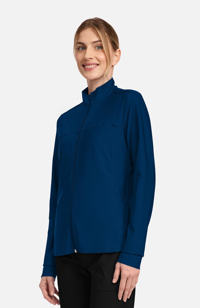 Cherokee Medical FORM Women's Knit 3-Pocket Zip Front Scrub Jacket