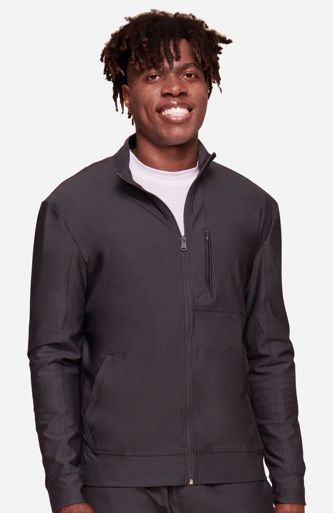 Cherokee Medical FORM Men's Zip Front Mock Neck Scrub Jacket
