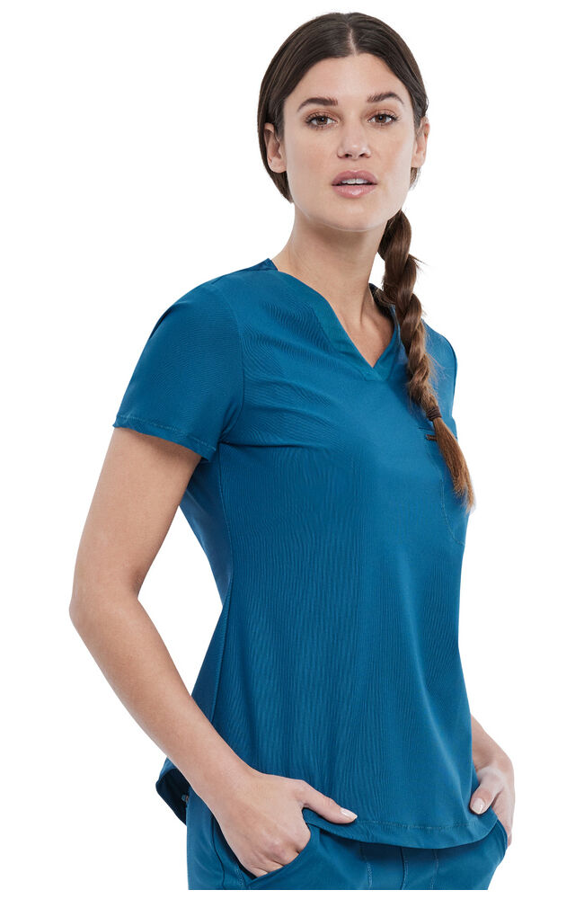 Cherokee Medical FORM Women's Tuck-In Knit Mesh V-Neck Scrub Top