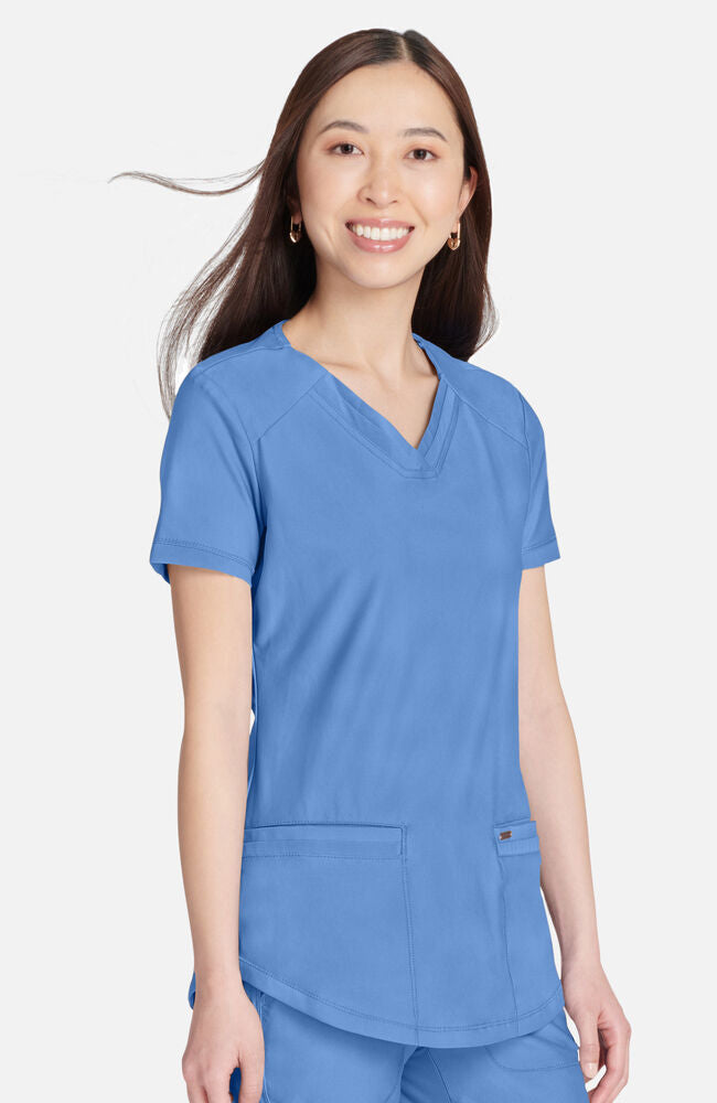 Cherokee Medical FORM Women's Curved Hemline V-Neck Scrub Top