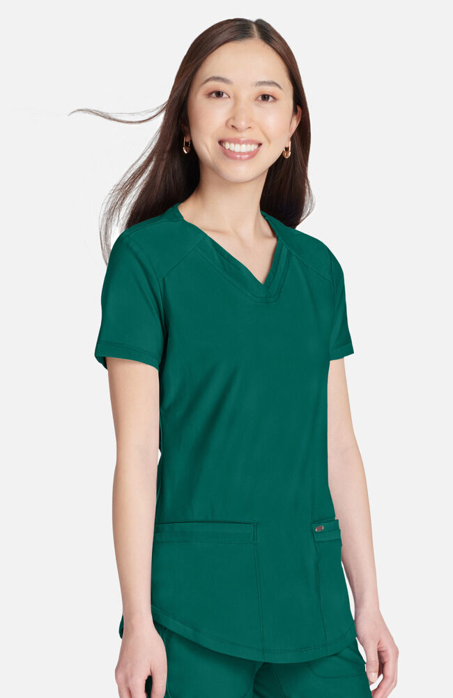 Cherokee Medical FORM Women's Curved Hemline V-Neck Scrub Top