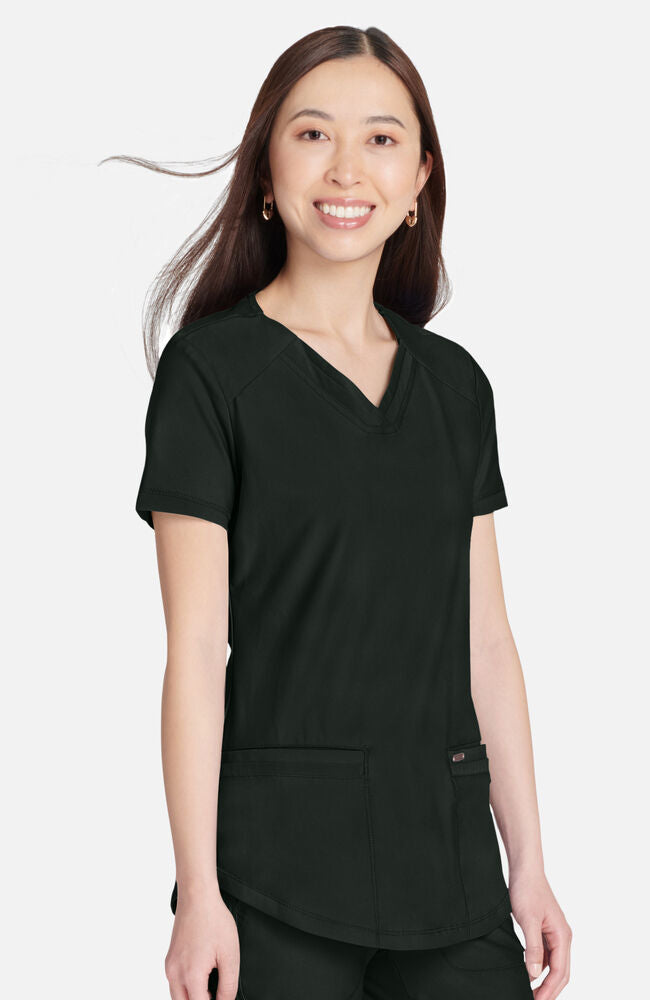 Cherokee Medical FORM Women's Curved Hemline V-Neck Scrub Top