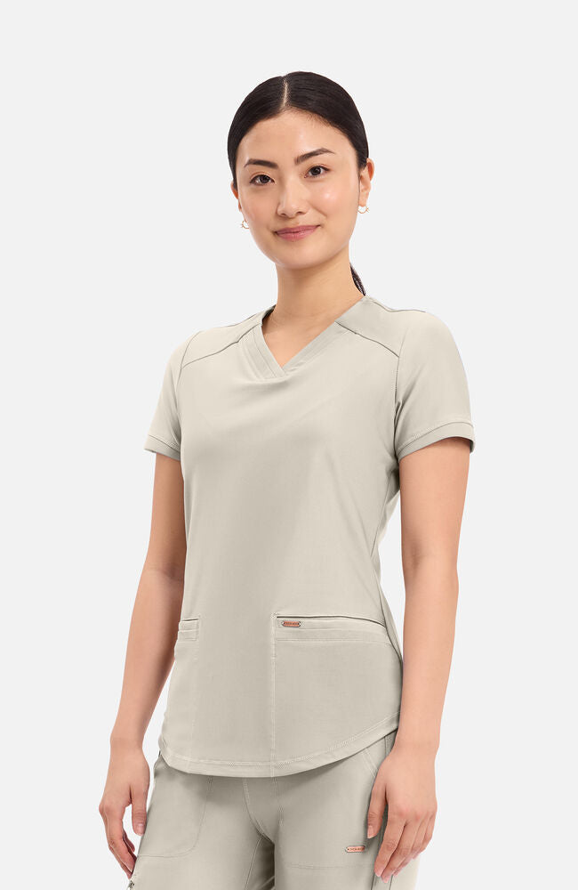Cherokee Medical FORM Women's Curved Hemline V-Neck Scrub Top