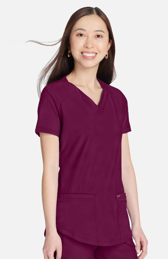 Cherokee Medical FORM Women's Curved Hemline V-Neck Scrub Top