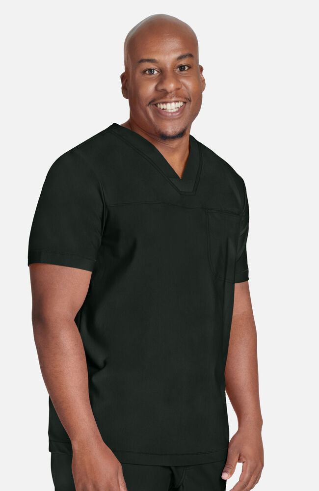 Cherokee Medical FORM Men's Mesh Panel Chest Pocket V-Neck Scrub Top