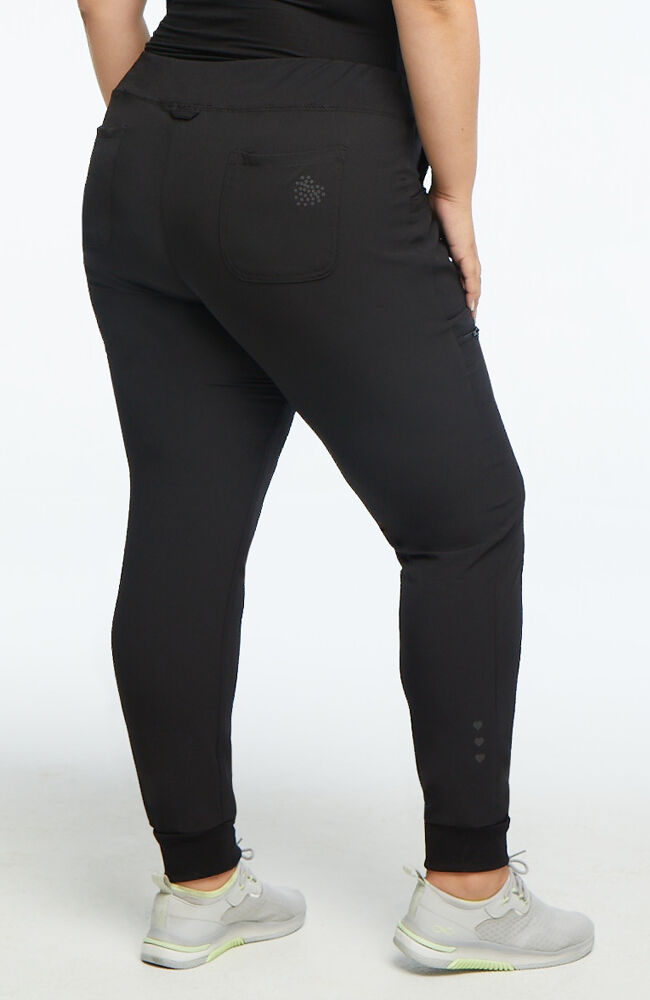 Break On Through by HeartSoul Women's Low Rise Tapered Leg Pant Drawstring Jogger - Tall