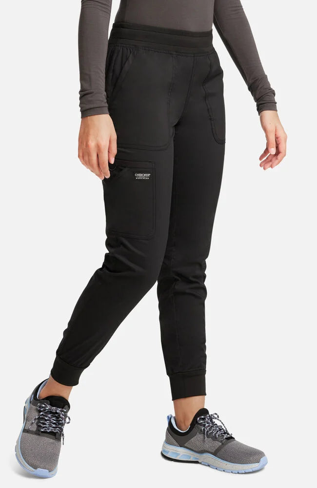 Cherokee Medical Women's Mid Rise Jogger Scrub Pant, Regular