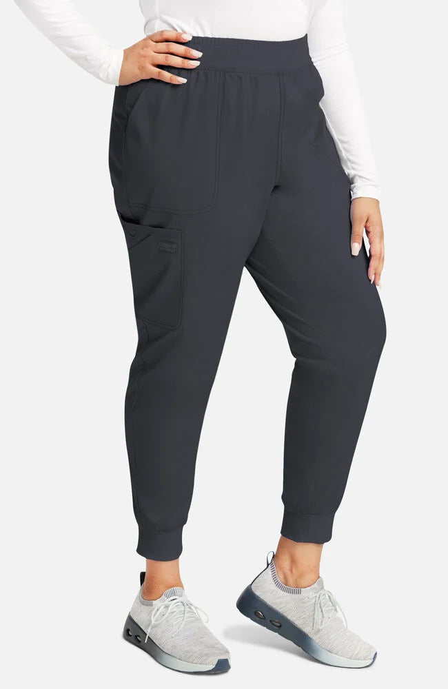 Cherokee Medical Women's Mid Rise Jogger Scrub Pant - Petite
