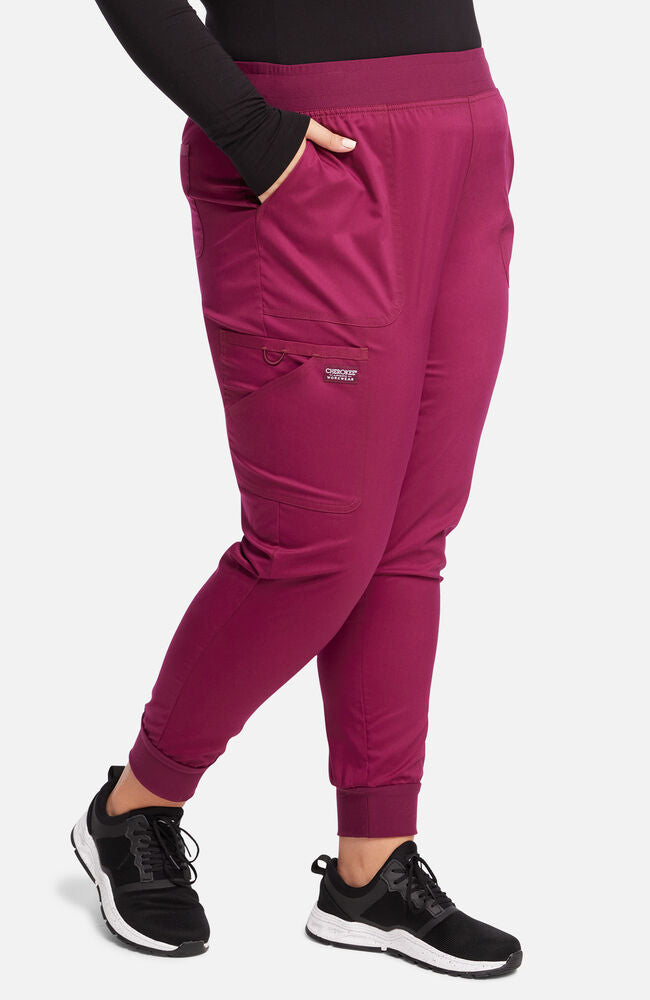 Cherokee Medical Women's Mid Rise Jogger Scrub Pant, Regular