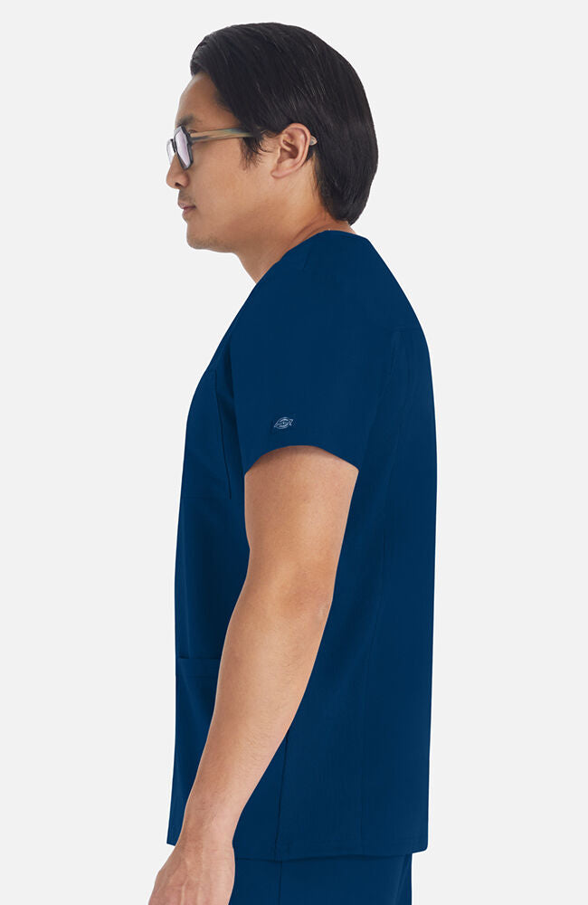 Balance by Dickies Men's Rib Panel V-Neck Scrub Top