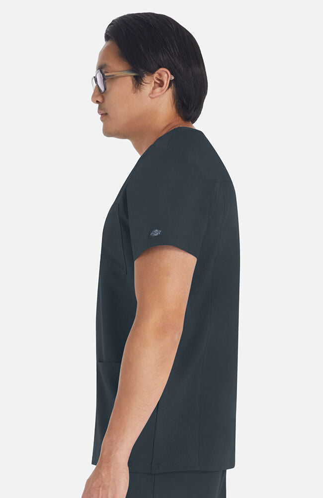 Balance by Dickies Men's Rib Panel V-Neck Scrub Top