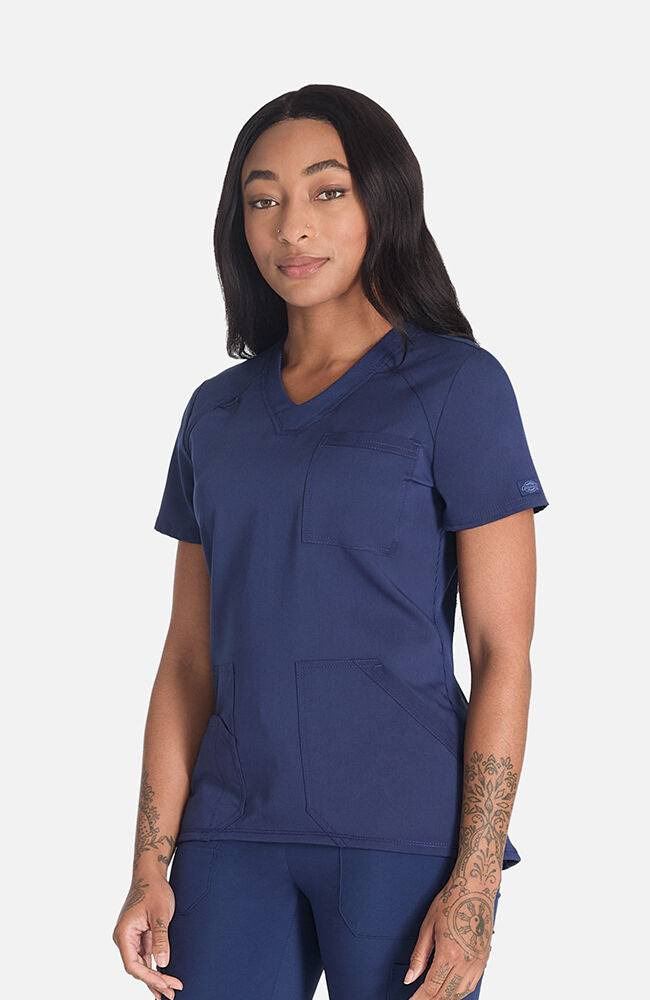 Balance by Dickies Women's V-Neck Solid Scrub Top