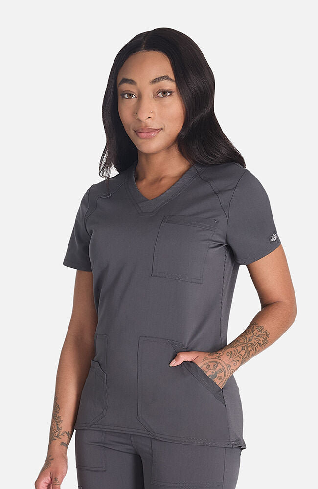Balance by Dickies Women's V-Neck Solid Scrub Top