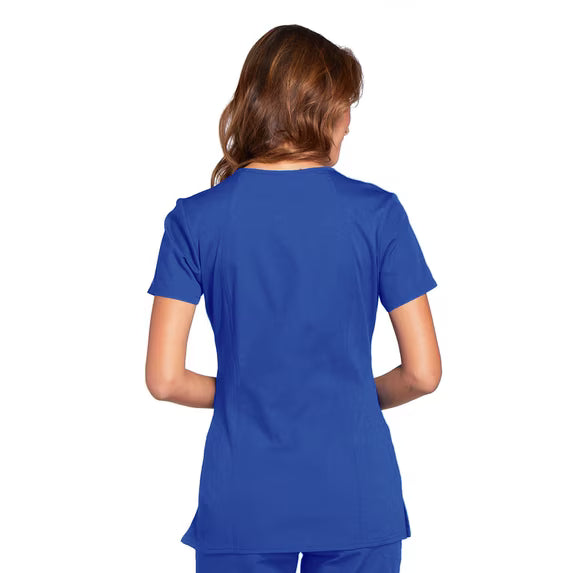 Cherokee Medical WW Originals Women's Knit V-Neck Solid Scrub Top