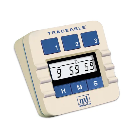 Marketlab-5002 Three Line Alarm Timer • 3.25"W x 1.5"D x 3"H, 1/ea
