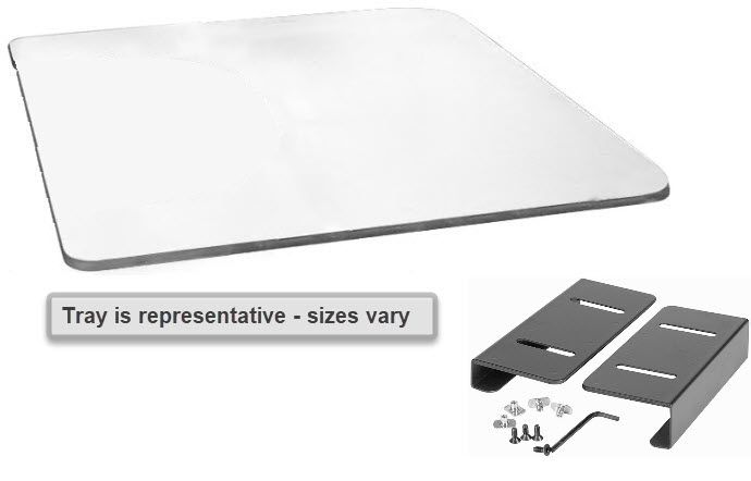 Therafin Tray, Clear, 23.5W X 22D W/ No BC