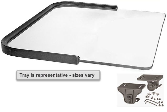 Therafin Tray, Clear, 23.5W X 22D W/ No BC & Rim