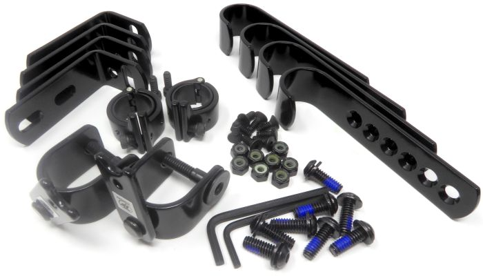 Therafin Back Hardware, w/ Swingtabs & Rail Locks