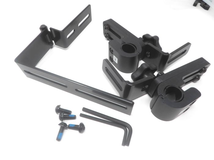 Therafin Back Hardware, 2 Knob Wrap Around w/ Depth Hinge