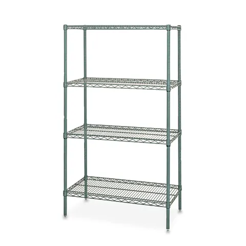 Marketlab-50474-GN 4-Shelf Epoxy Wire Rack Shelving, 1/ea