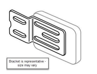 Therafin Bracket, Inner Mount, 1" Offset LTS Flat Pad Brkt