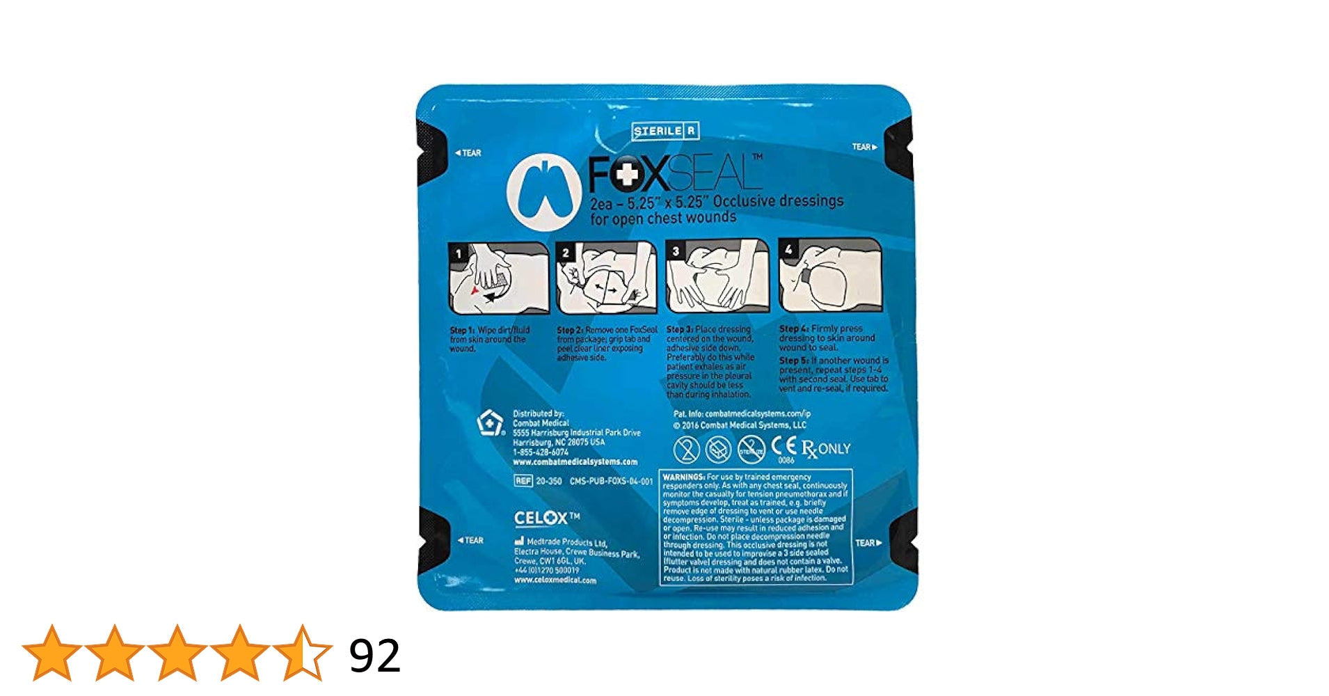 Safeguard Medical FoxSeal Occlusive Dressing