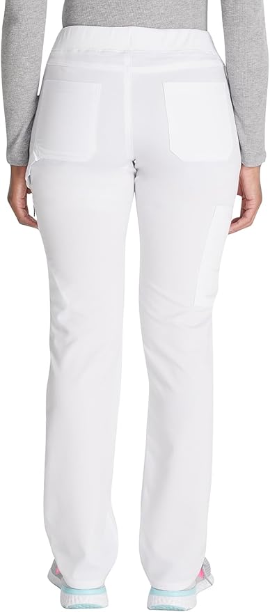 Balance by Dickies Women's Mid Rise Tapered Leg Pull-On Scrub Pant - Petite