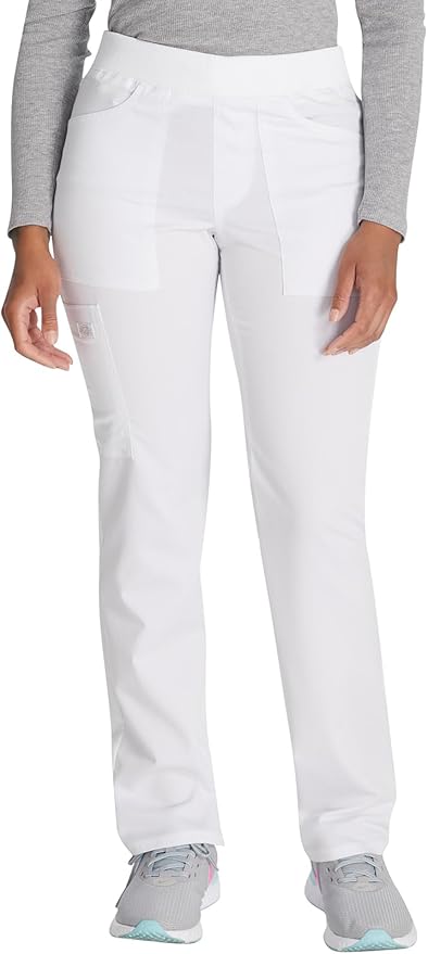 Balance by Dickies Women's Mid Rise Tapered Leg Pull-On Scrub Pant - Petite