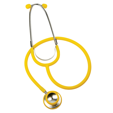 Hopkins Medical/Marketlab-516671 Yellow Dual Head Stethoscopes, Pack of 6, 1/ea