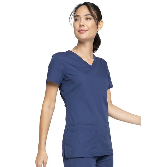 Cherokee Medical WW Originals Women's Knit V-Neck Solid Scrub Top